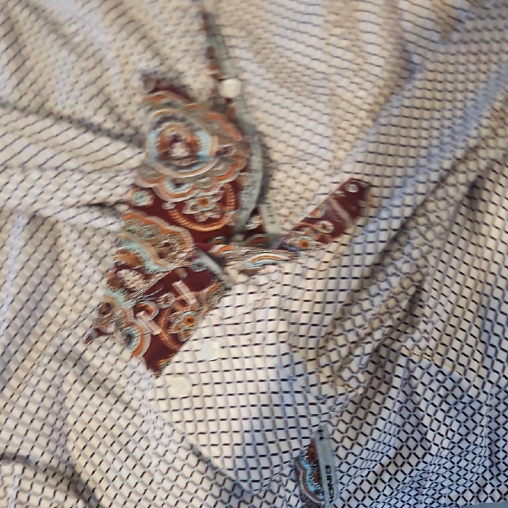 Women's Cinch Western Patterned Shirt with Paisley Cuffs - Picture 7 of 10